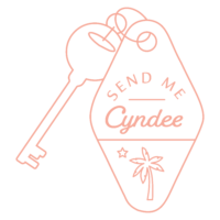 Send Me Cyndee_2020_Key Chain Logo Set_Peach